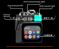 Haut-parleur intelligent sans fil portable OEM, son stéréo omnidirectionnel, caisson de basses, écran tactile RGB