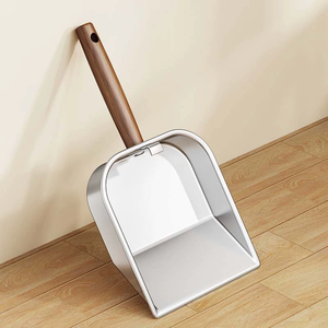 Recogedor de Excrementos para Mascotas, Ecológico, Reutilizable, con Mango de Madera y Metal, Pala de Acero Inoxidable de Gran Tamaño para Excrementos de Animales Pequeños - Product Image 4
