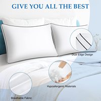 Nouveau modèle Oreiller organique en fibre de polyester Hypoallergénique Polyester Dupont Sorona Tissu GRS Oreillers pour lit