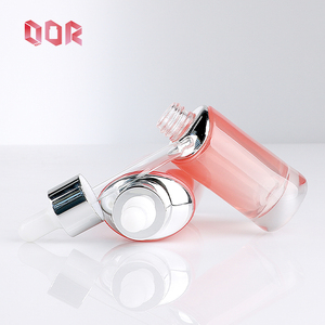 Flacon de sérum ovale en verre de luxe à fond épais pour soins de la peau 15-30-50ml avec bouchon à vis pour huile capillaire essentielle et compte-gouttes cosmétique hydratant - Product Image 4