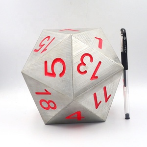Fabricant-Direct personnalisé <span class=keywords><strong>20</strong></span>-Face grand jeu de <span class=keywords><strong>dés</strong></span> en métal polyédrique solide D6 D20 <span class=keywords><strong>dés</strong></span> de jeu pour les numéros - Product Image 3