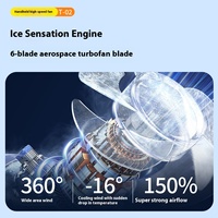 Nouveau T02 Mini ventilateur de Turbine violent à vent élevé T02 portable 100 vitesses à grande vitesse petit chargement USB électronique grand public