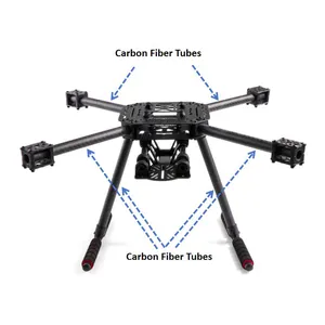 16mm 18mm 22mm 24mm Drone/UVA 3K Tubos de Fibra de Carvão Fibra de Carvão Pólos Variedades de Tamanhos para Quadros