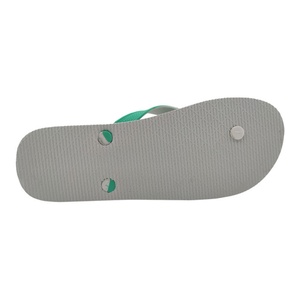 Wholesale Summer Beach Flip Flops Men City Palm Print Sandals Two Tone Strap Soft PE Rubber <b>Slippers</b> Custom Logo - Product Image 3
