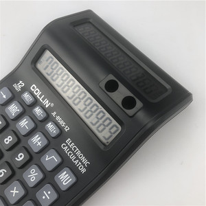 Collin Calculator JL-8585-12 12 Digit With Pen Holder Black Electronic Calculator - Product Image 3