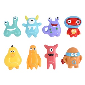 HENGXIN personaggio dei cartoni animati in miniatura simulazione 3D colorato divertente piccoli mostri ciondoli in resina per la decorazione di artigianato di melma - Product Image 6