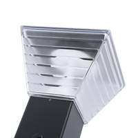 Lampe de jardin LED - IP65 étanche, détecteur de mouvement, batterie au lithium, construction en aluminium, finition noire, autonomie de 8 à 10 heures