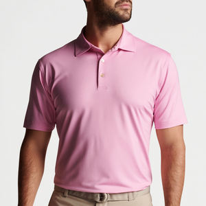 Пользовательские логотип вышитые 100% хлопок <span class=keywords><strong>Pique</strong></span> Gsm Мужские рубашки поло из египетского хлопка - Product Image 4