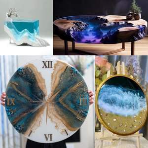 ชุดเรซิ่นอีพ็อกซี่คริสตัลสำหรับงานอุตสาหกรรม ปราศจากฟองอากาศ สำหรับงานหล่อเรซิ่น DIY นาฬิกา แม่พิมพ์สำหรับผู้เริ่มต้น เครื่องประดับเรซิ่น และสารทำให้แข็งตัว - Product Image 5