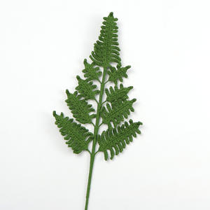 Fait à la main unique Artificielle Crochet <span class=keywords><strong>fougère</strong></span> fer arbre feuilles tricoté tissé tissé Crochet fleur Graduation fête des mères nouvel an - Product Image 1