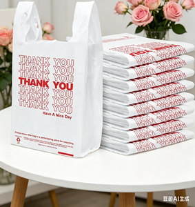 ถุงเสื้อยืด HDPE หนาพิเศษ ทนทาน สำหรับใส่ของชำ ผลไม้สด อาหารทะเล และอื่นๆ - Product Image 1