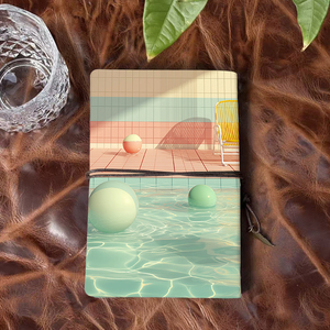 Fatto a mano A6 Notebook stile Vintage con chiusura a cravatta 160 pagine bel regalo di compleanno per lo zio con palle da biliardo poltrona <span class=keywords><strong>Ti</strong></span> - Product Image 3