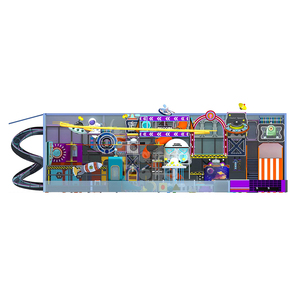 Équipement <span class=keywords><strong>de</strong></span> terrain <span class=keywords><strong>de</strong></span> jeux intérieur <span class=keywords><strong>de</strong></span> qualité commerciale, centre <span class=keywords><strong>de</strong></span> jeux pour enfants sur le thème <span class=keywords><strong>de</strong></span> l'espace avec trampoline, parcours <span class=keywords><strong>de</strong></span> cordes et toboggan en forme <span class=keywords><strong>de</strong></span> beignet - Product Image 6