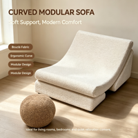 Canapé pour enfants en tissu doux, fauteuil inclinable en éponge compressible, siège individuel, moderne, salon, chambre à coucher