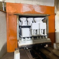 Mesin Pembentuk Tekanan Otomatis Cerdas Berkualitas Tinggi YUTAI untuk Pembuatan Dudukan Kloset 2 Lapis dengan Embossing dan Perforasi, Keramik, Garansi 1 Tahun