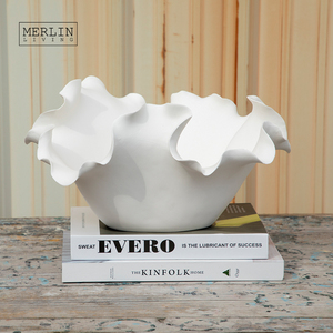 Lọ hoa gốm thủ công Merlin Living, đồ trang trí nhà cửa bằng gốm, bát đựng trái cây gốm, nhà máy Chaozhou, bán buôn, OEM/ODM - Product Image 5