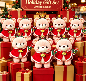 Peluche personnalisée cochon rose pour tenue <span class=keywords><strong>de</strong></span> Noël mignonne, cadeau souvenir <span class=keywords><strong>de</strong></span> Noël, jouet en peluche super doux en coton PP - Product Image 6