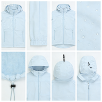 Veste à capuche unisexe en polyester softshell ultra-légère coupe-vent résistante à l'eau respirante protection UV toutes saisons