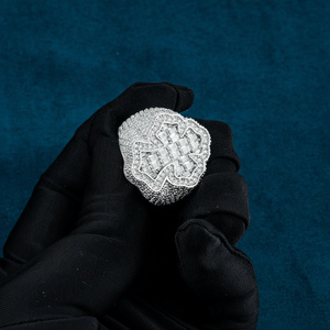 แหวนทอง14K สำหรับผู้ชายแหวนเพชรสไตล์ฮิปฮอปสไตล์คิวบาทันสมัยเป็นที่นิยมสำหรับการจัดส่งแบบหยดน้ำ - Product Image 1