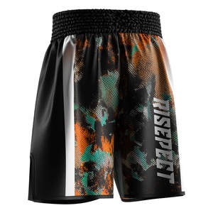 Shorts de boxe personnalisés avec une coupe professionnelle, tissu respirant, design confortable pour l'entraînement, la compétition et l'exercice quotidien - Product Image 3