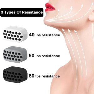 3 en 1 al por mayor: Ejercitador de mandíbula de silicona 100% de grado alimenticio de 30lb, 40lb, 50lb y tonificador de cuello - Product Image 2