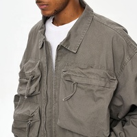 Veste pour hommes OEM avec capuche Nouveau design Hiver Mode impression Polyester imperméable grande taille Fermeture à glissière