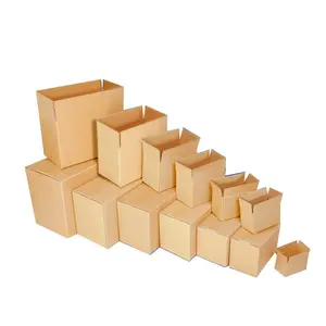 厂家直邮批发瓦楞纸箱邮件包装运输箱包装棕色3层纸箱搬运箱