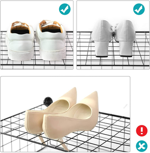 Étagère de rangement en fil de métal blanc Cube étagère étagère de rangement bricolage organisateurs de salon et supports de rangement - Product Image 4