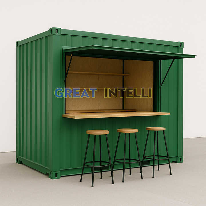 Commercial 40ft Prefab Container Store Restaurant Container Fast Food Container Food Truck