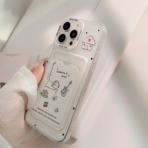 เคสโทรศัพท์ลายการ์ตูนสัตว์น่ารักสีชมพูสำหรับ <span class=keywords><strong>iPhone</strong></span> 17 Pro สไตล์ญี่ปุ่น<span class=keywords><strong>เกาหลี</strong></span> พร้อมช่องใส่บัตร ป้องกันการกระแทกได้เต็มรูปแบบ - Product Image 3