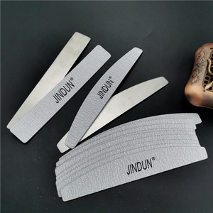 Nail file Adhesive replacements zebra metal nail file metal frame sandpaper stainless nail file replacement