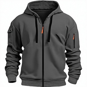Unisex Winter Fleece Lined Breathable Cotton Sporty <b>Tracksuit</b> Set Full Zip Hooded Joggers Sweatpants Pockets Jogging Warm - Product Image 3