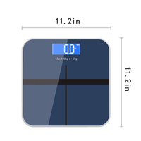 Báscula de Baño Digital Inteligente con Pantalla LED de Vidrio Templado, Capacidad de 180 kg, Logotipo OEM, Regalo Publicitario, Báscula Doméstica