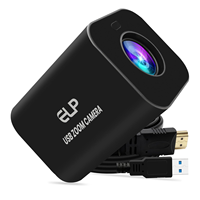 Caméra USB ELP 12X Zoom 4K Autofocus 1080P 60fps Télécommande infrarouge H.265 H.264 PC Webcam 4K UVC pour vidéoconférence