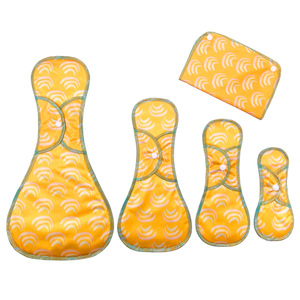 Tampons menstruels au charbon de bambou super absorbants Sac de serviette hygiénique d'allaitement <span class=keywords><strong>lavable</strong></span> Produits d'<span class=keywords><strong>hygiène</strong></span> <span class=keywords><strong>féminine</strong></span> réutilisables - Product Image 2