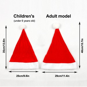Noël mignon <span class=keywords><strong>pompon</strong></span> enfants fille garçon chapeau de noël unisexe couleur unie chaud velours en peluche enfant maman <span class=keywords><strong>Bonnet</strong></span> fête de noël bonnets casquette - Product Image 5