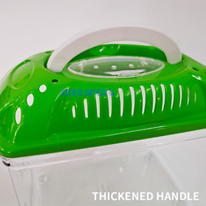 Tanque de peixes transparente de plástico, pequena caixa de peixinho portátil anti-queda para desktop, mini tanque de peixes doméstico para jardim - Product Image 5