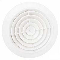 Grilles de ventilation réglables au design moderne pour usage bureautique, grille de climatisation en ABS, grille ronde à lamelles