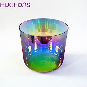 HF Sound Healing Crystal Klangschalen Titan beschichtete Oktave 3. 4. Quarz-Klangschalen 440Hz 432Hz Cristal-Klangs chale - Product Image 3