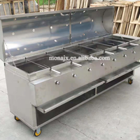 Barbecue au charbon de bois et à désosser, rôtissoire pour BBQ de bœuf, de cochon, d'agneau, poisson, poulet, rôtissoire, au charbon de bois, prix poêle