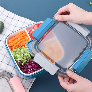 Libre de BPA 1500ml portátil caja de almuerzo de horno de microondas caja de Bento saludable de Food_Storage contenedor niños Bento Almuerzo - Product Image 2