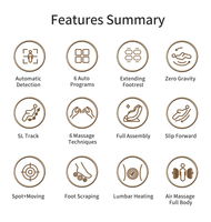 Meilleur rapport qualité-prix TAIRAYSTAR Chaise de massage Rotai Robotics multifonctionnelle 4D à gravité zéro, massage complet du corps, chaise de massage en cuir PU de luxe