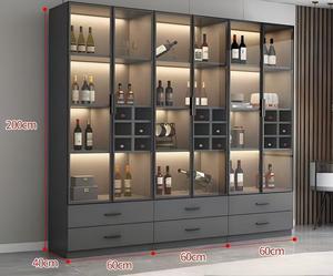 Brottar 65 \ "ตู้ Curio ติดไฟ4ชั้น, เคสกระจกสีดำเซ็นเซอร์ร่างกายมนุษย์ประตูกระจกสำหรับของเล่นหนังสือสะสม3สี - Product Image 1