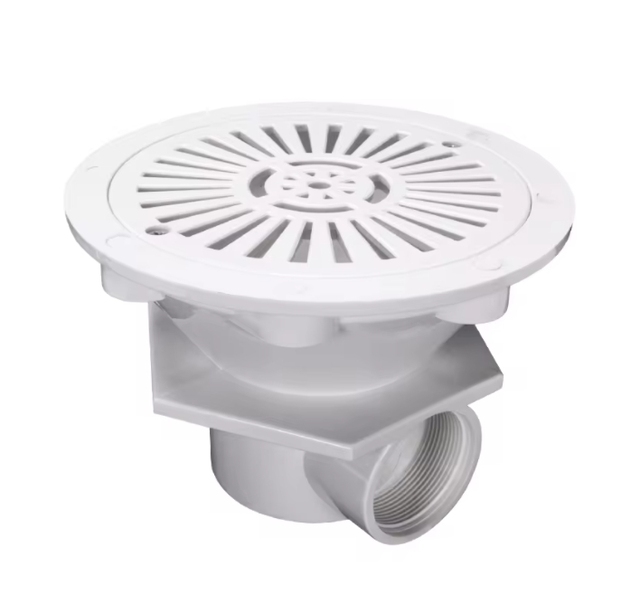 High Quality PVC Swimming Pool Main Drain Grate, Round Floor Drain Fitting for Inground Pool and Hot Tub.