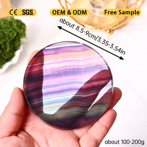 Pierres et cristaux de haute qualité en gros, pierre de guérison, dalle de fluorite, cristal, décoration d'intérieur - Product Image 3