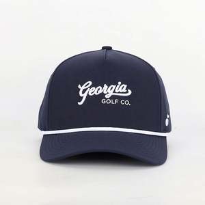 Gorra Deportiva Personalizada OEM de 5 Paneles, de Lona de Poliéster, con Parche Tejido, Gorras de Golf con Logotipo Bordado, de Alta Calidad y Ajustables - Product Image 2