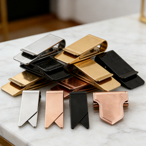 Clip para Billetes de Metal Estampado y Mecanizado por CNC con Certificación ISO9001 - Accesorio de Cartera para Hombre de Acero Inoxidable con Logotipo Grabado Personalizado - Product Image 1