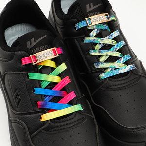 Nuevos cordones con cierre de diamante sin lazos, cordones elásticos con purpurina, zapatillas de tenis, cordones para zapatos sin corbata, cordones planos, accesorios para zapatos - Product Image 5