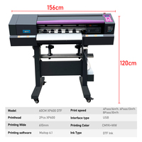 Vente en gros Imprimante DTF 60cm double tête I3200 XP600 A1 Machine d'impression DTF Impresora T-shirt Imprimante film PET 24 pouces