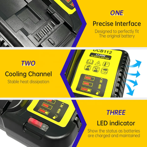 2025 remplacement de batterie Li-ion produit chaud pour <span class=keywords><strong>chargeur</strong></span> <span class=keywords><strong>Dewalt</strong></span> 12v 18v 20v DCB112 <span class=keywords><strong>chargeur</strong></span> de perceuse <span class=keywords><strong>Dewalt</strong></span> <span class=keywords><strong>rapide</strong></span> DCB200 DCB205 DCB206 - Product Image 2